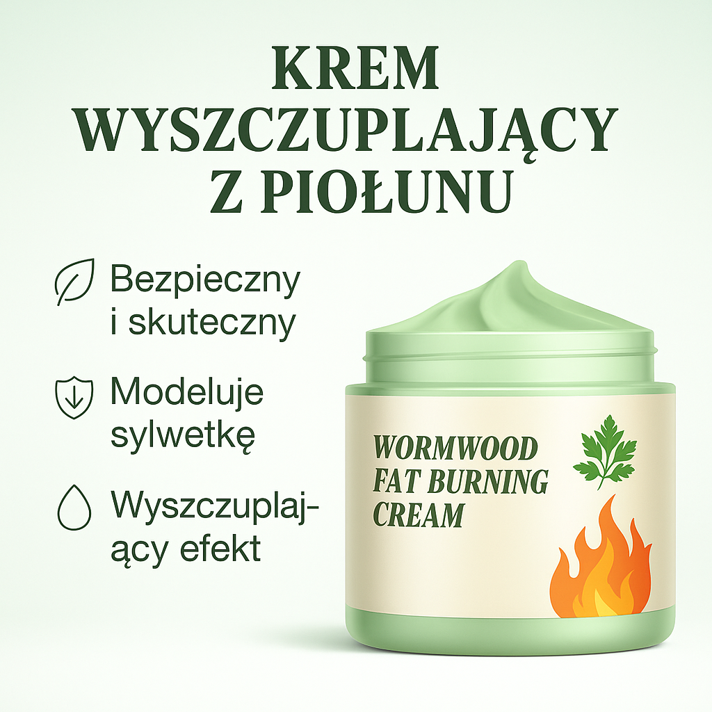 Krem spalający tłuszcz z piołunem, krem wyszczuplający